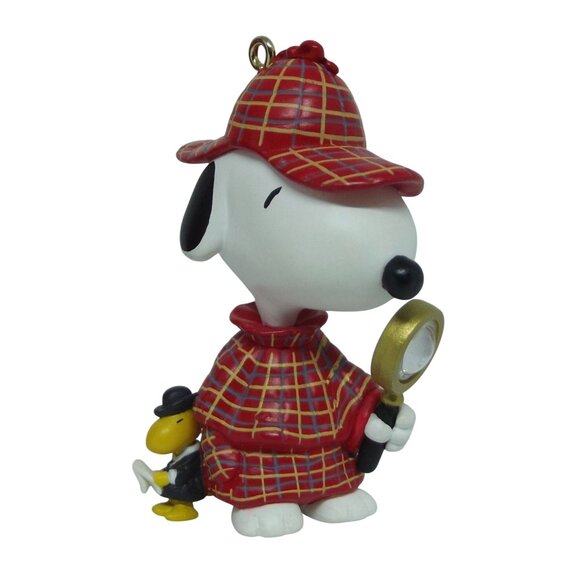 Hallmark Keepsake Ornament 2000 The Detective Spotlight on Snoopy Peanut Series - Picture 3 of 12